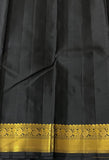 Rajashree , elegant Mustard Yellow and Black combination Kanjeevaram Silk Saree for Women -SACHI001YKS