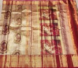 Beauty of Ravi Verma Painting Design in weaving on Pure Kanjeevaram Silk Saree for women -SACHI001RV