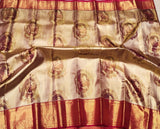 Beauty of Ravi Verma Painting Design in weaving on Pure Kanjeevaram Silk Saree for women -SACHI001RV