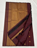 Radhika , Pure Kanchipuram Silk Hand Woven 1G Pure Zari hand weaving jari butta rich pallu with blouse-SACHI001KS