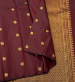 Radhika , Pure Kanchipuram Silk Hand Woven 1G Pure Zari hand weaving jari butta rich pallu with blouse-SACHI001KS