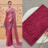 New Bollywood Block Buster Design Launching sequins Saree for women -SSS001BRS