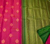 Nayantara , Pure Kanchipuram Silk Hand Woven 1G Pure Zari Saree for women -SACHI001PG