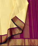 Jyothirmayi , Pure Kanchipuram Silk Hand Woven 1G Pure Zari KORVAI rich pallu with contrast blouse-SACHI001KS