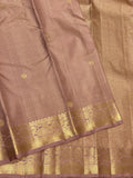 Soundarya ,Vintage Style Onion Pink Shade "Vaira Oosi " 3 Gram Gold Zari Traditional Border Saree with Butta all over the body -SACHI001VOP