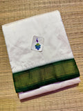 Jai ShreeRam , Kanchipuram Pure Silk Dhoti and Angavastram for Men -SACHI001DA