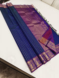 Natasha , elegant Kanjeevaram Handwoven 2 gram Pure Zari Saree for women -SRI001KSSA