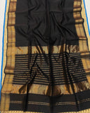 Maheshwari jari border jari Pallu saree for Women -SRI001BL
