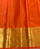 Sursundari , elegant Blue and Orange Color Combination Kanjeevaram Silk Saree for Women -SACHI001BO