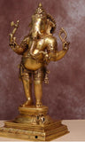 Big Size Standing Ganesha Statue in Brass - DEVI001SG