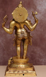 Big Size Standing Ganesha Statue in Brass - DEVI001SG