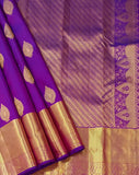 Durgamoha , Majenta shade Kanjivaram Silk Saree with Golden Zari and Motifs-SACHI001MS