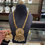 Parthasarathy , Design Gold Finish Elegant Long Haram Set /Necklace set for Women -JAYDU001PS