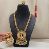 Parthasarathy , Design Gold Finish Elegant Long Haram Set /Necklace set for Women -JAYDU001PS