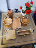 Mango wood serving platter Combo for Parties-AKSH001PD