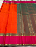 Valarmathy , Traditional  South Colors Combination Kanjeevaram Silk Saree for Women -SACHI001TSA