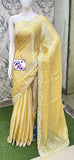 Light Yellow  Shade Party wear Fancy Saree for women -SOC001Y