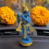 Gold Plated Lord Krishna Idol -MK001BL