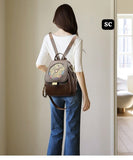 Deep Brown shade Deer Design Beautiful Backpack for Women -SC001BPDBR
