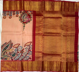 Janaki  , Kanchipuram Pure Handloom Kalamkari silk saree for women -SACHI001KK