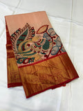 Janaki  , Kanchipuram Pure Handloom Kalamkari silk saree for women -SACHI001KK