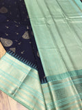 Soundarya , Semi Kanjeepuram Soft Silk Saree With Rich Pallu and Blouse for Women -SACHI001SK