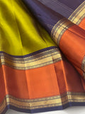 Mallika , Elegant Kanjeevaram Pure Silk Handloom Saree with 2 Gram Gold Zari-SACHI001MS