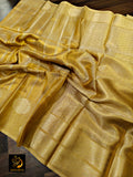 Parinaya , Beautiful soft tissue  saree with all over weaving  along with weaving &nbsp;border -TR001GSA