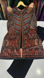 Winter Collection 2025 , Velvet shrug, woolen inner with woolen pants for women -WINTER001W