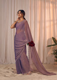 Mehek Lavender Beautiful Georgette Saree for women -OM0001GL