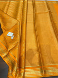 Sumangala , Pure Mysore Crepe Silk Saree with 100 Gsm Thickness with Beautiful Weaving and Rich Pallu with Blouse -SACHI001MSS