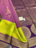 Padmavathy , Pure Mysore Crepe Silk Saree with 140 Gsm Thickness with Beautiful Weaving and Rich Pallu with Blouse -SACHI001MSG