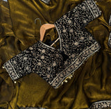 Glam Girl , Bollywood celebrity Space Silk sequins saree collection for women -TANVI001SS