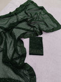 Glada , Green Sequins Saree for Women -MISS001GS