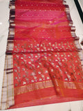 Nagma , Pure Chanderi Handloom Katan Silk saree for Women-NAGMAOO1KS