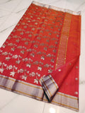 Nagma , Pure Chanderi Handloom Katan Silk saree for Women-NAGMAOO1KS