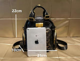 Glitterati , Black Elegant Back pack / Sling Bag for Women -KCO001BS