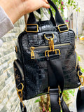 Glitterati , Black Elegant Back pack / Sling Bag for Women -KCO001BS