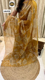 Malini , Premium Zari kota Pen Kalamkari hand maggam work saree with blouse-TREND001KS