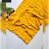 Lady Daisy ,Yellow Pure Georgette Saree with Cutdana Work all over -DF001YD