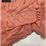Peach Love ,Peach Pure Georgette Saree with Cutdana Work all over -DF001PS