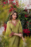 Green Premium Mal Cotton Salwar suit set with beautiful embroidery work -SOC001SSG