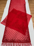 Diana Red , New Trending Bollywood Block Buster Red Sequins Georgette Saree for women -SATYA001RS