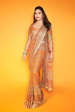 Bollywood Diva Madhuri Dixit Inspired Bollywood Replica Real Mirror Work Saree -SLC001YS