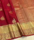 Kanaka , Baarathi Design Pure Kanchipuram Silk Hand Woven 1G Pure Zari continuous butta rich pallu with blouse -SACHI001BD