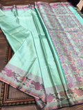 Anandika , elegant Pista Green shade Kanjivaram Silk Saree for women -SACHI001PG