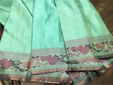 Anandika , elegant Pista Green shade Kanjivaram Silk Saree for women -SACHI001PG