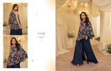 Designer Crepe Top with Palazzo Dress for women - FOD001B