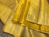 Jaya Lakshmi , elegant Golden Brocade  Kanjivaram Silk Saree for women -SACHI001GL