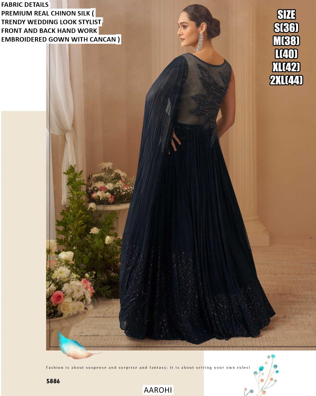 AROHI – 3 Piece Premium Collection Party wear Dress for women -ANUB001 –  www.soosi.co.in